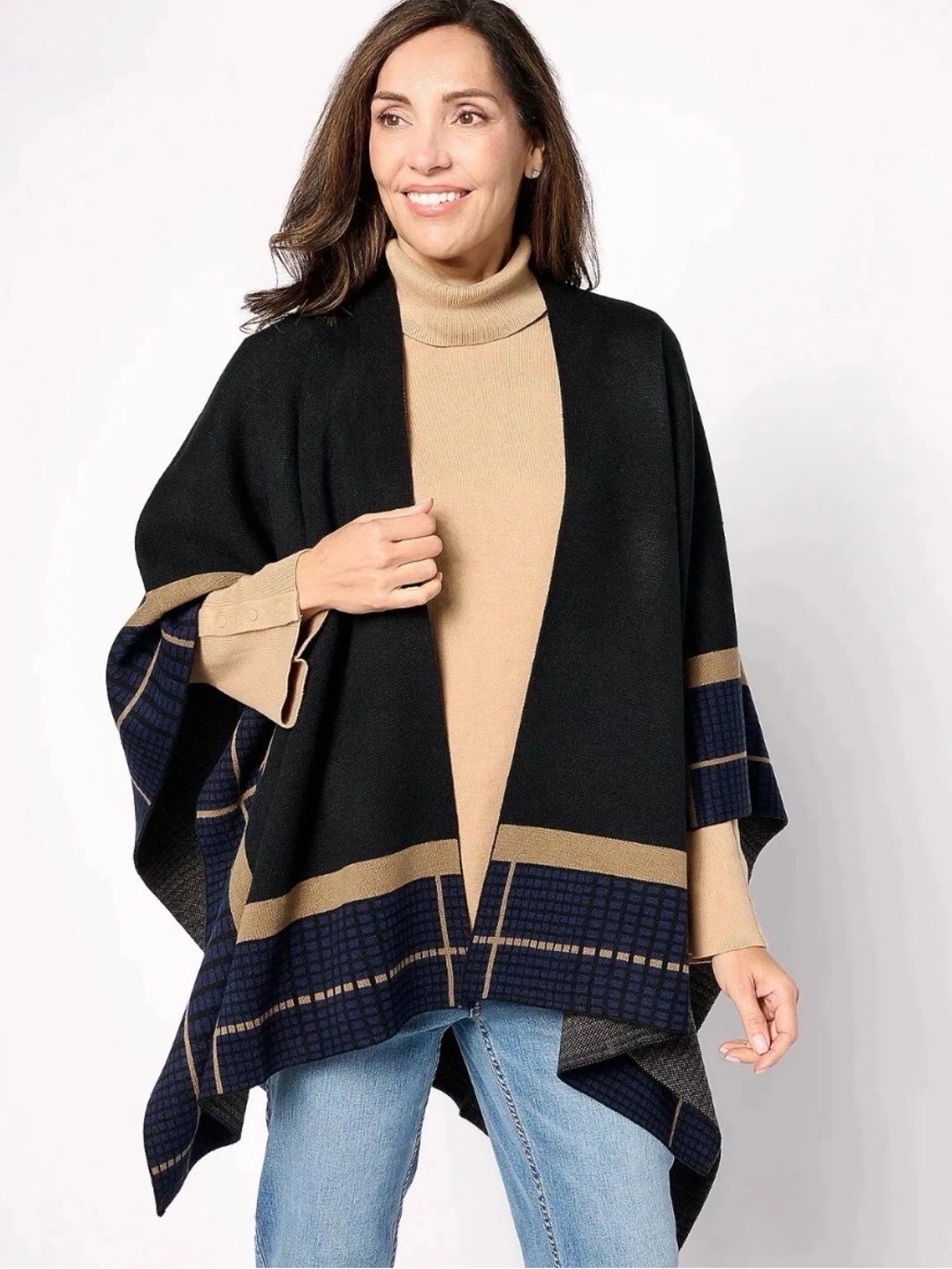 PATRICIA NASH | Crisscross Cape Open Front Knit Wrap